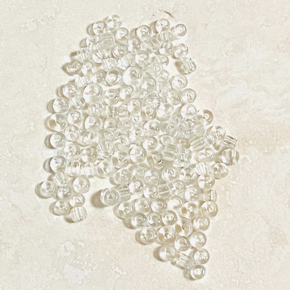 3/$10, Seed Beads Lustre Rocaille ~Transparent~